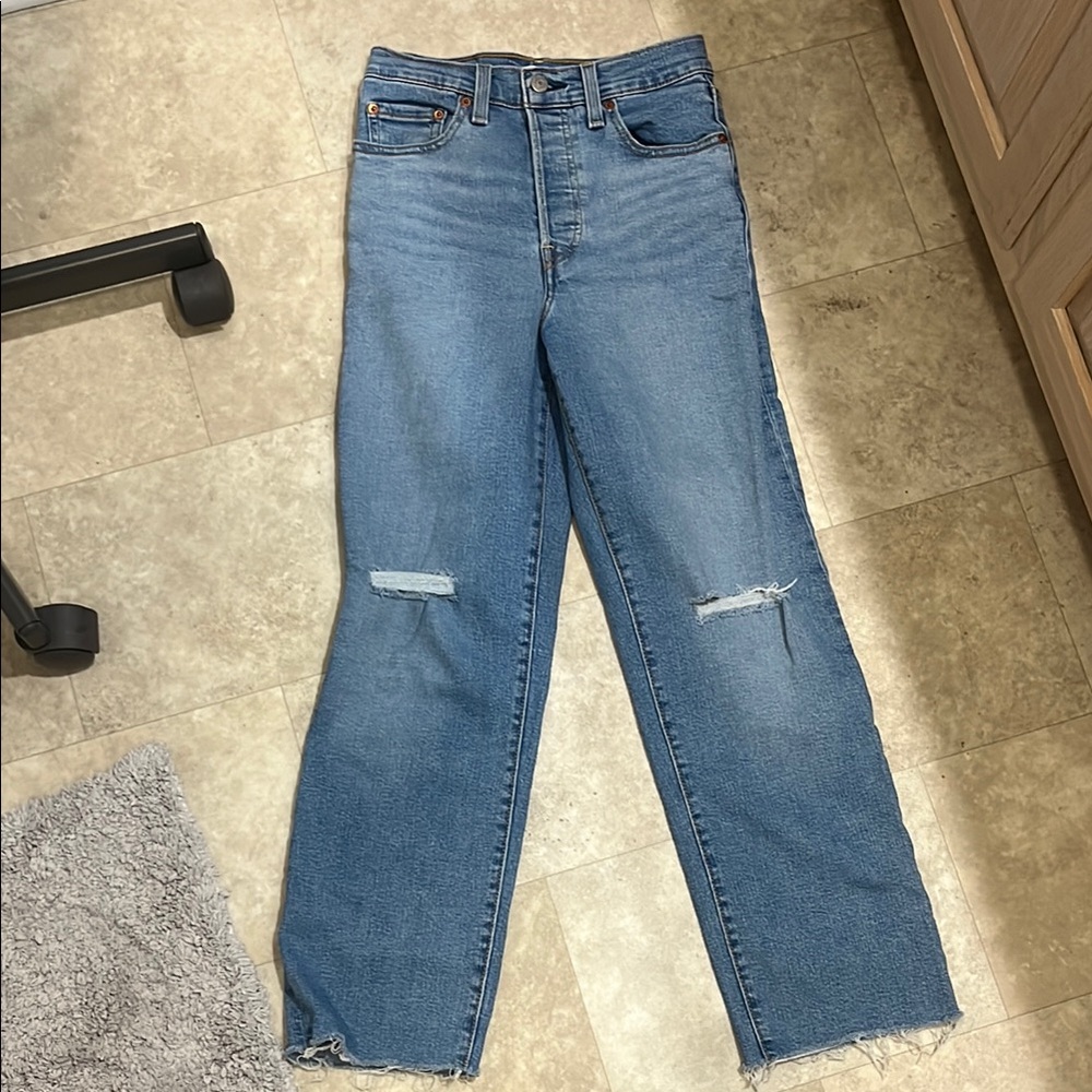 Levi’s Women's Blue Distressed Jeans